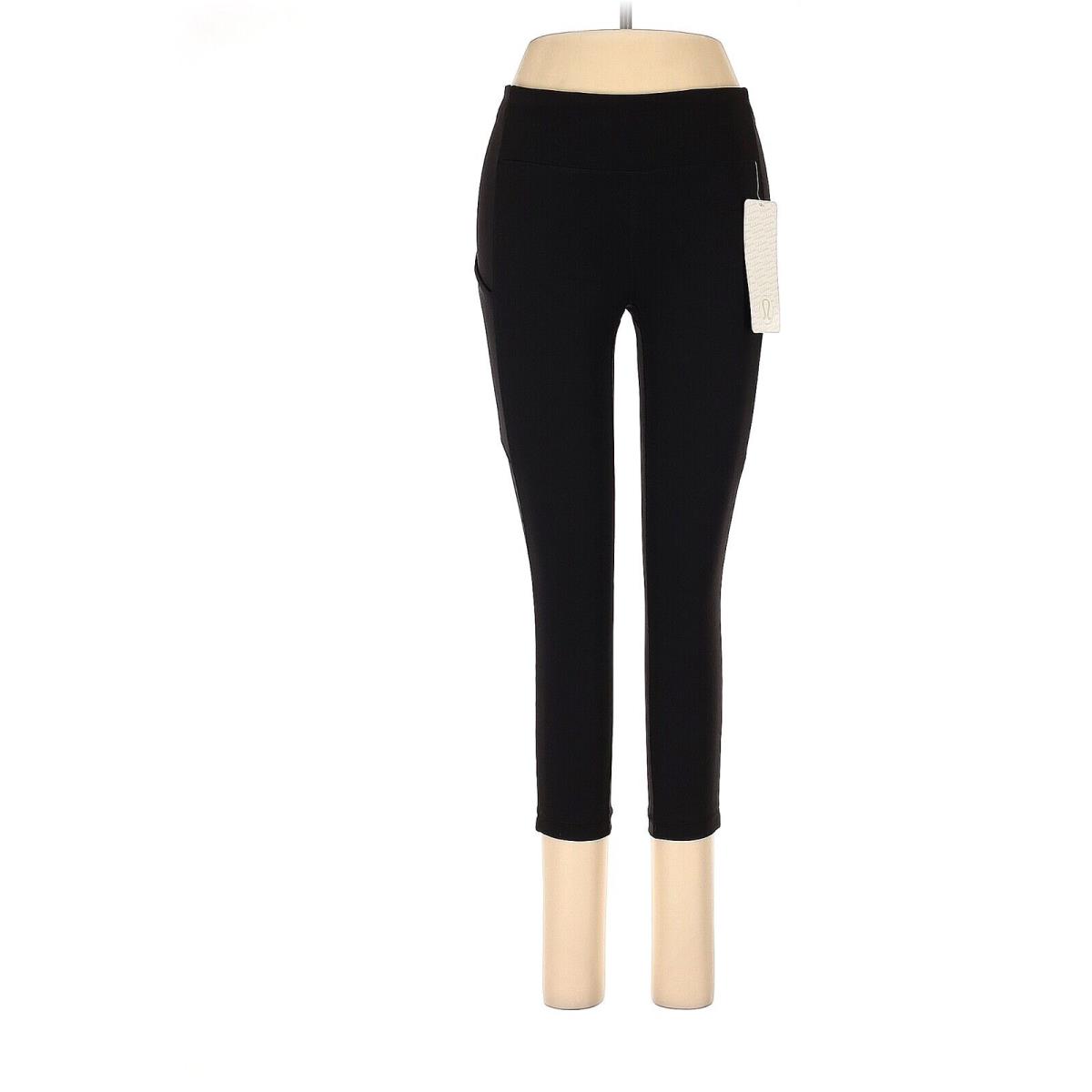 Lululemon Athletica Solid Black Speed Up Crop Leggings - US 6