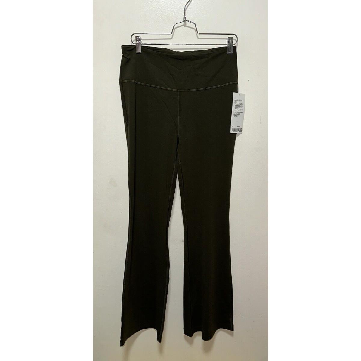 Lululemon Groove Pant Flare Nulu Size 12 Dark Olive Dkov