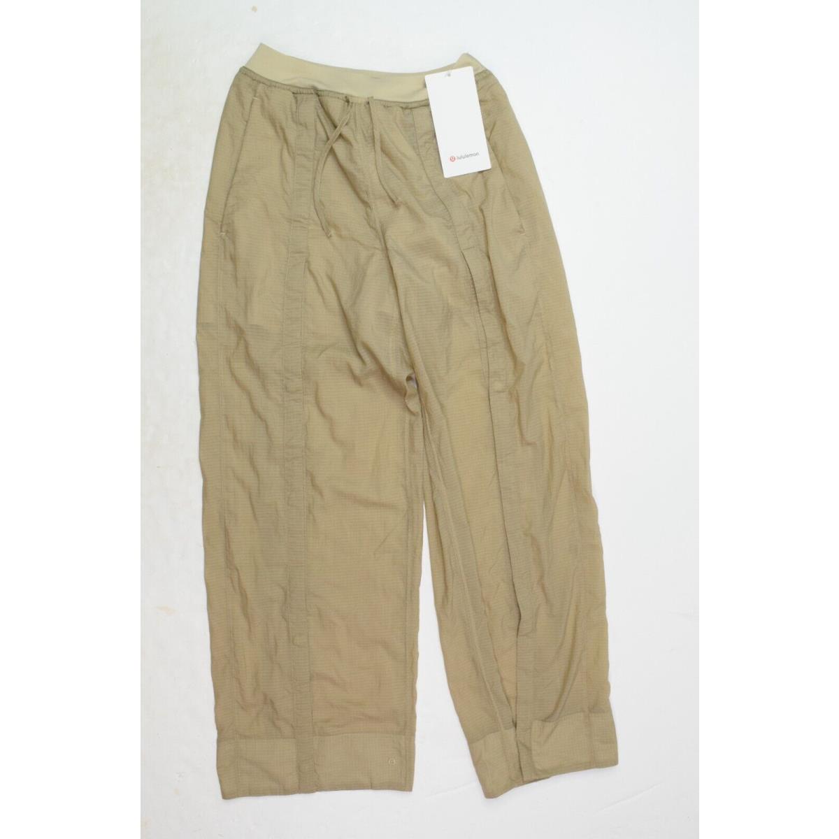 Lululemon Lightweight Woven Snap-leg Super High-rise Pant Womens XS Beige Lined