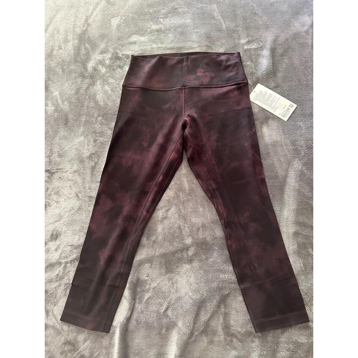 Lululemon Align Crop Diamond Dye Cassis 10