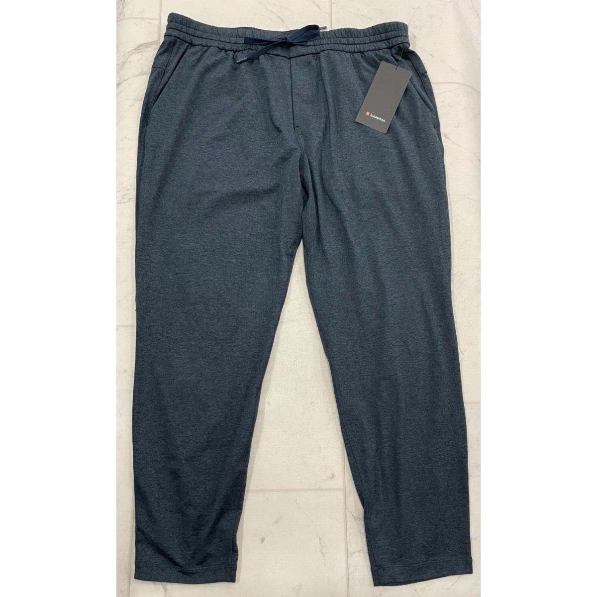 Lululemon Soft Jersey Tapered Pant In Mineral Blue/truenavy Size:xxl