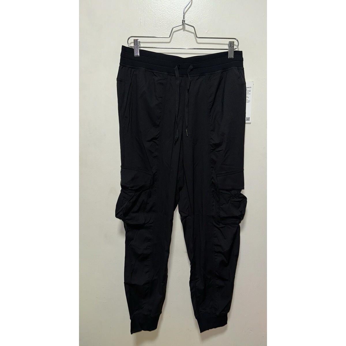 Lululemon Womens Dance Studio Relaxed-fit Mid MR Cargo Jogger Black Pants M