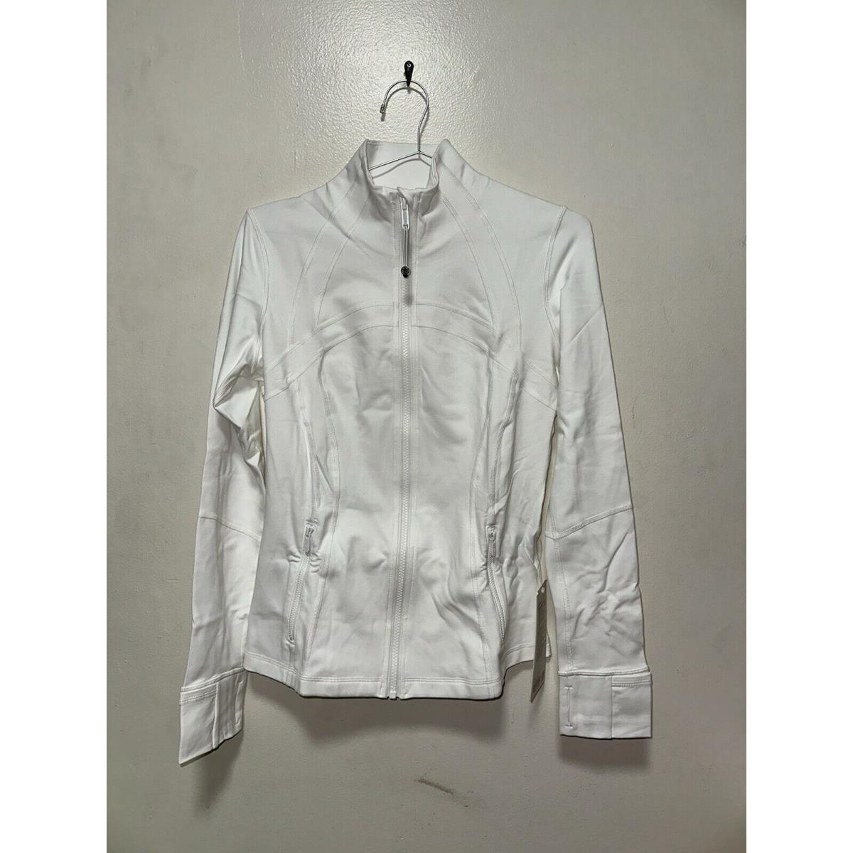 Lululemon Women`s Define Jacket Luon-size 8 -new White