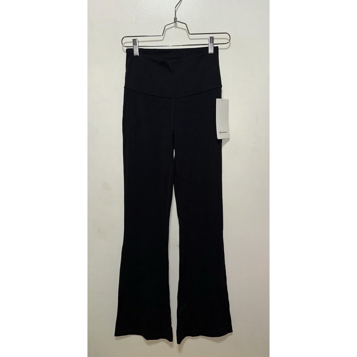 Lululemon Groove Pant Shr Flare Nulu 32.5 Length Size 6 Black