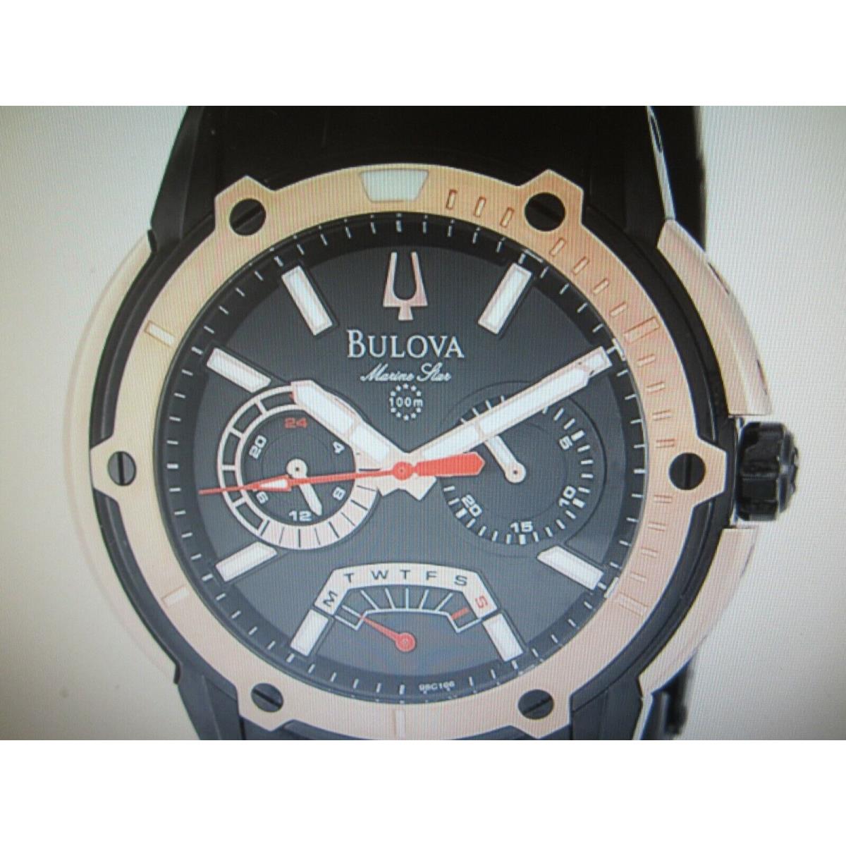 Bulova Marine Star Men`s Watch Chrono All S/s 98C106