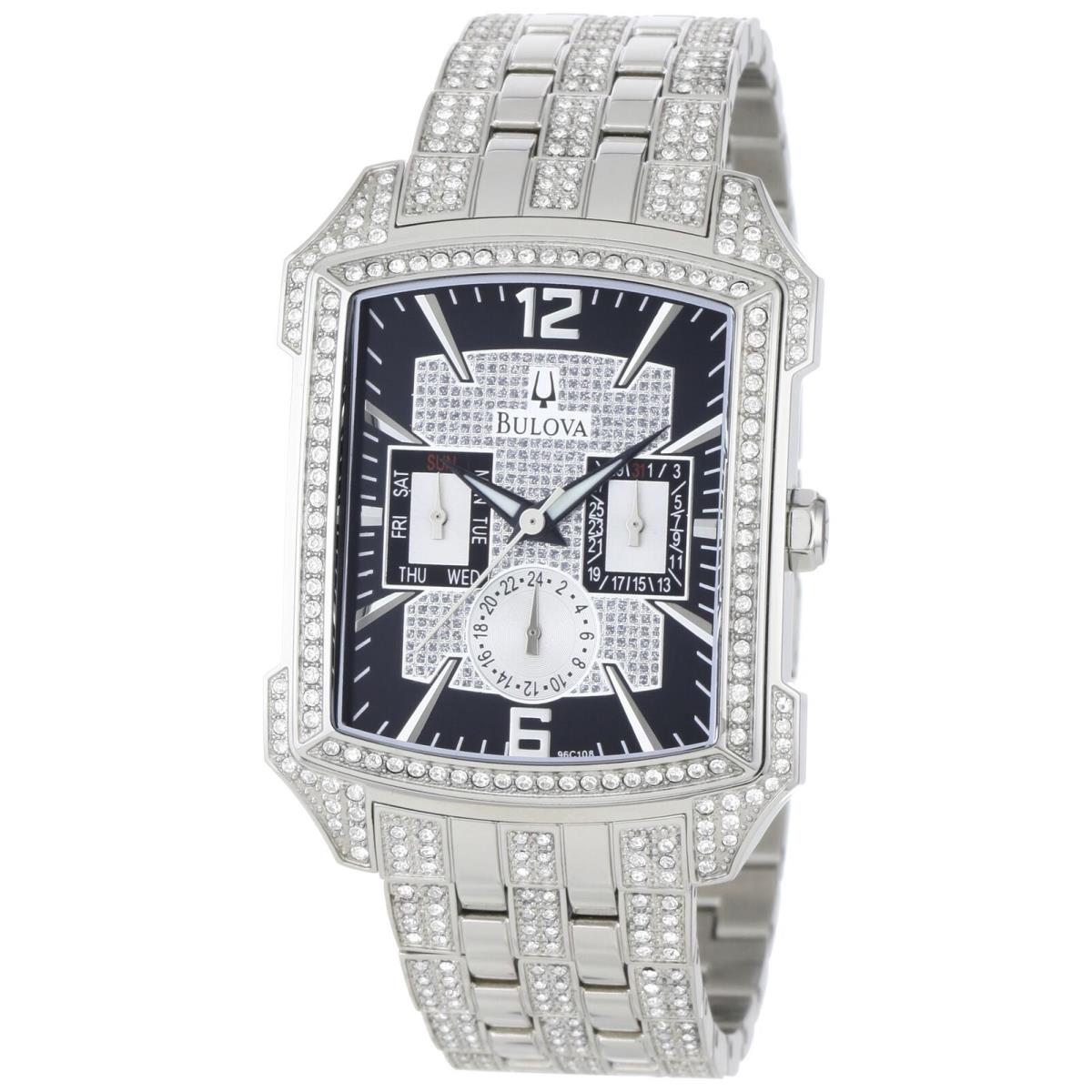 Bulova Men`s 96C108 Crystal Striking Visual Design Watch