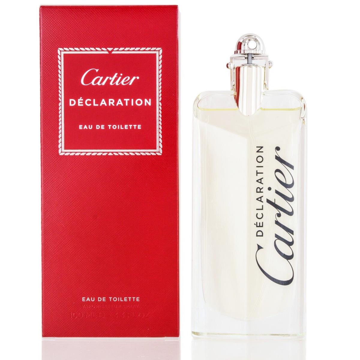 Cartier Declaration Eau DE Toilette Spray 3.4 OZ For Men Packaging