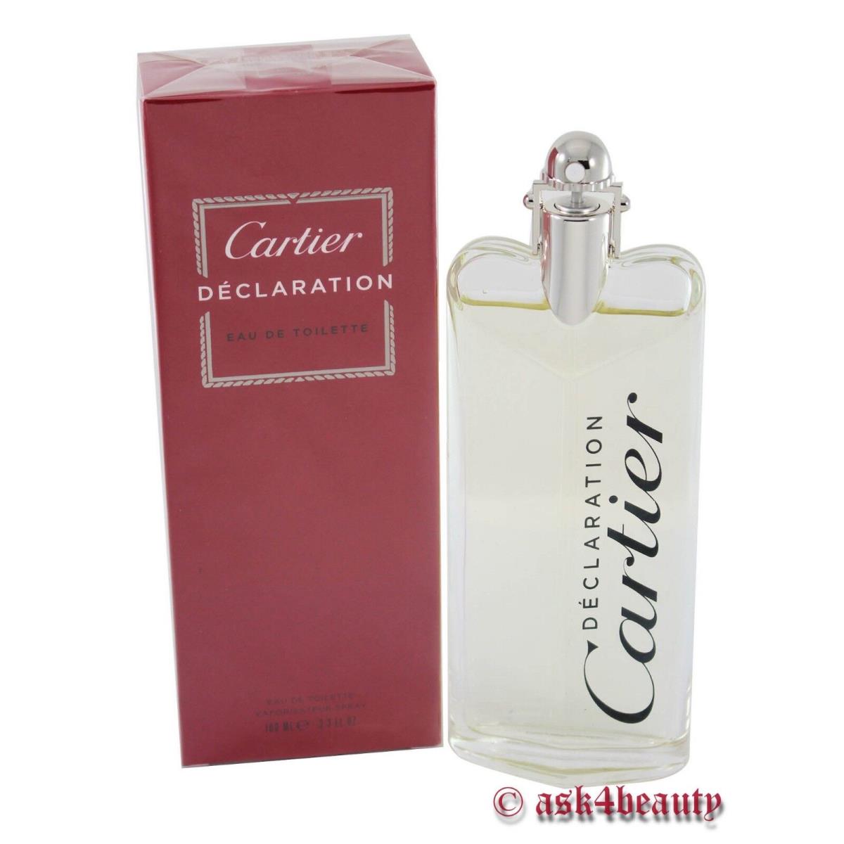 Declaration De Cartier 3.4oz/100ml Edt Spray For Men