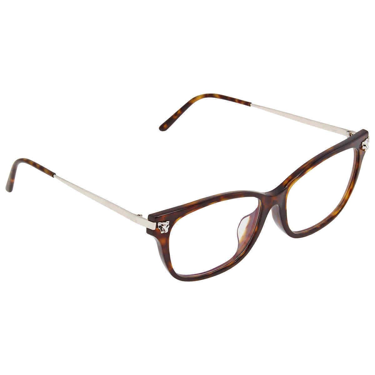 Cartier Demo Cat Eye Ladies Eyeglasses CT0027OA 002 54 CT0027OA 002 54