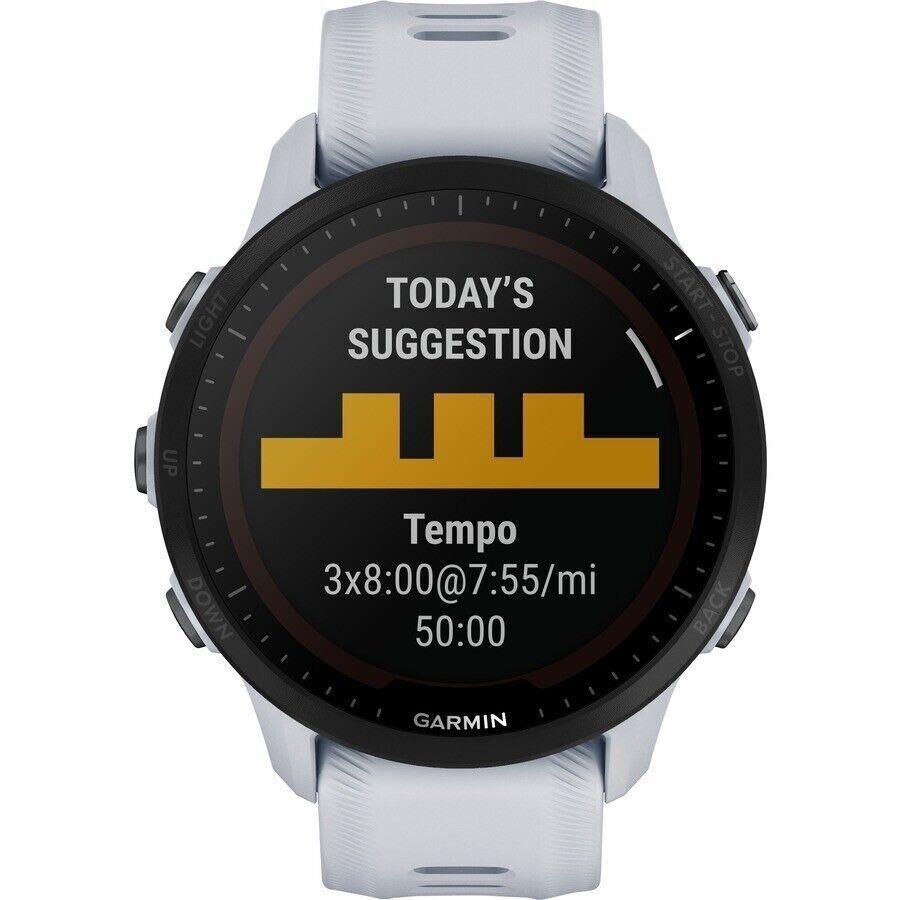 Garmin 010-02638-01 Forerunner 955 Solar Smart Watch Heart Pulse Alti Gyro White