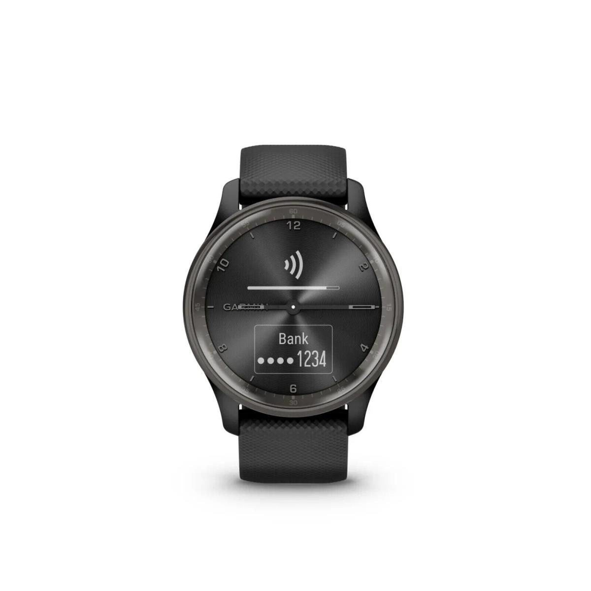 Garmin Vivomove Trend Slate Black Smartwatch Fitness Sports Watch