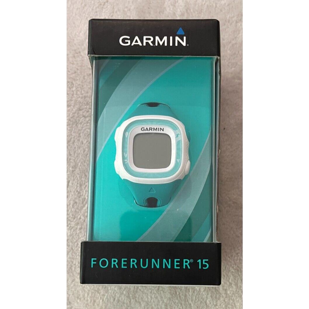 Garmin Teal White Gps Forerunner 15 Fitness Watch Charging Cord