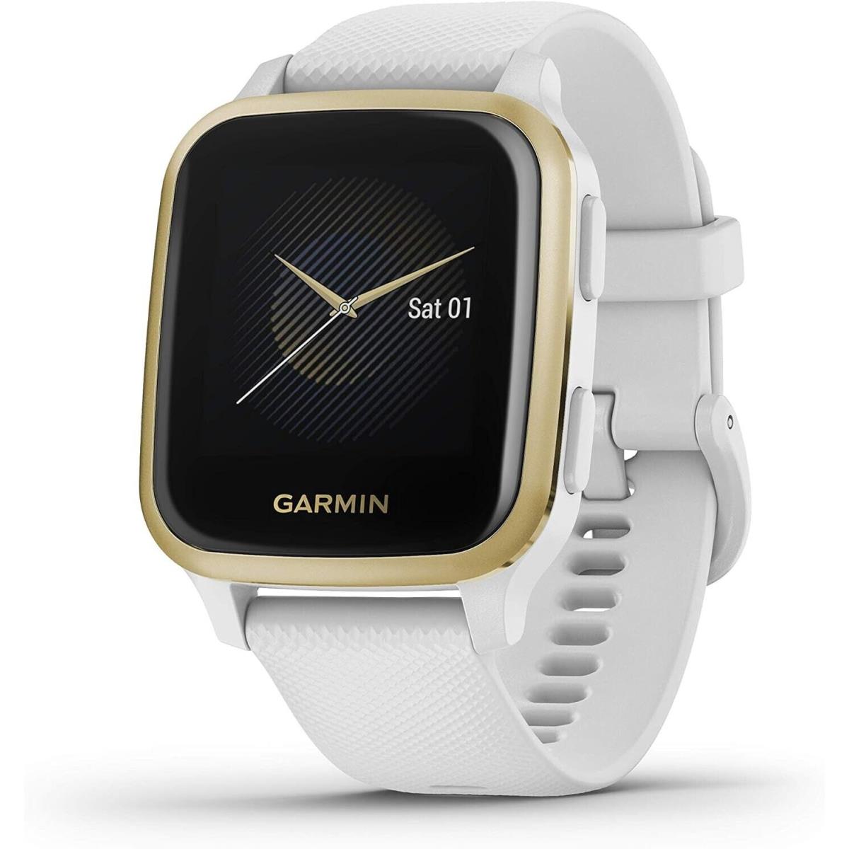 Garmin 010-02427-01 Venu Sq White 40mm Smartwatch Sports Fitness Tracking Watch - White