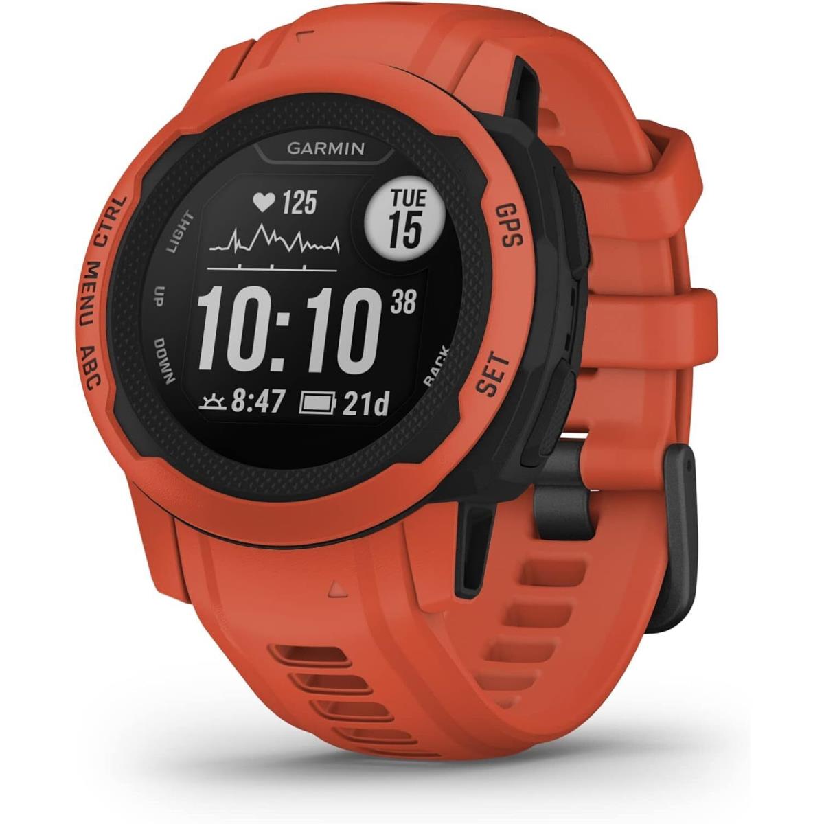 Garmin Instinct 2S Gps Outdoor Watch Multi-gnss Support Tracback Routing Poppy