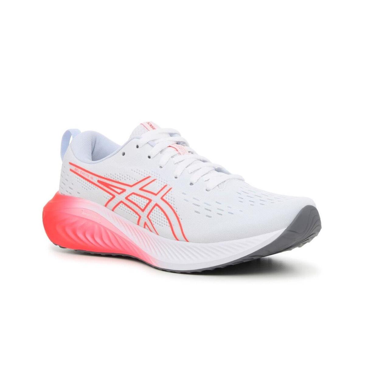 Womens Asics Gel-excite 10 White Orange Mesh Running Shoes