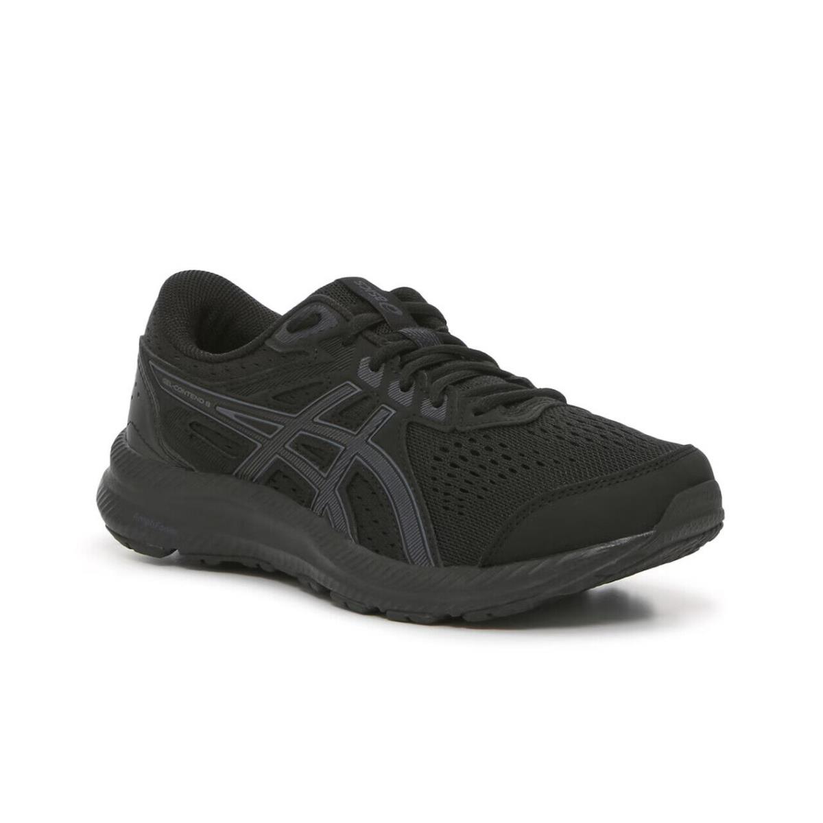 Womens Asics Contend 8 Black Mesh Running Shoes