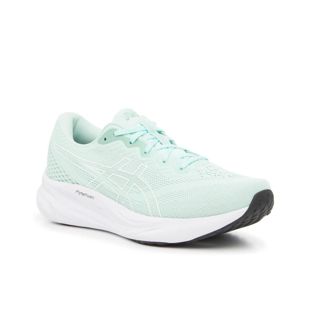 Womens Asics Gel-pulse 15 Mint Tint White Mesh Running Shoes - Green