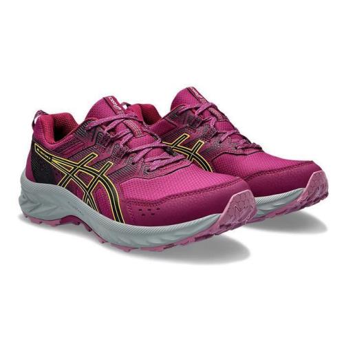 Asics Women`s Lightweight Breathable Trail Running Sneakers Medium Wide Pink