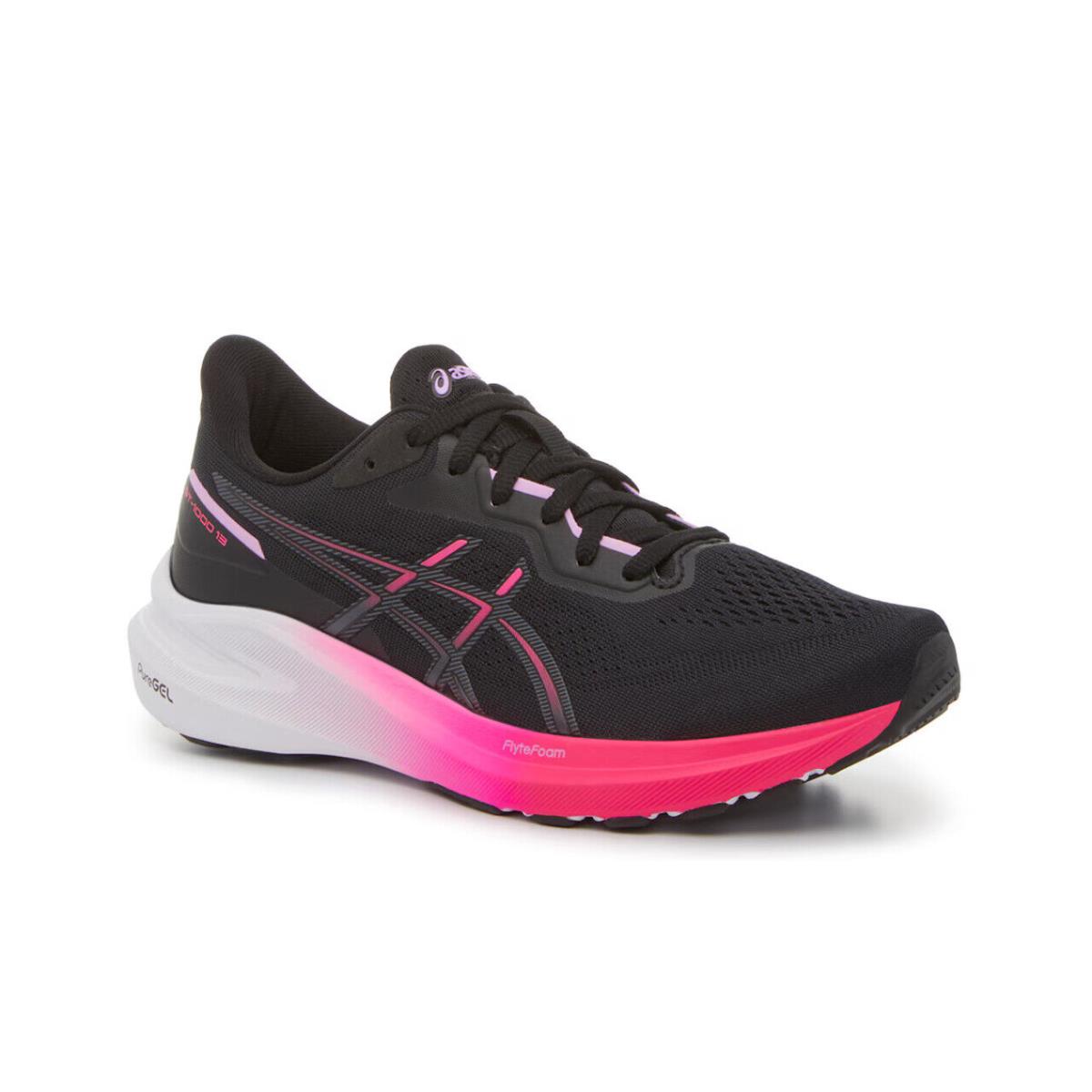 Womens Asics GT-1000 13 Black Pink Mesh Running Shoes