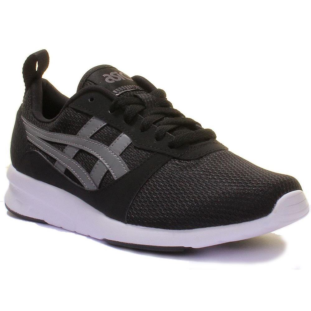 Asics Lyte Jogger Light Weight Outdoor Sneaker In Black Size 5 - 11 - Grey White