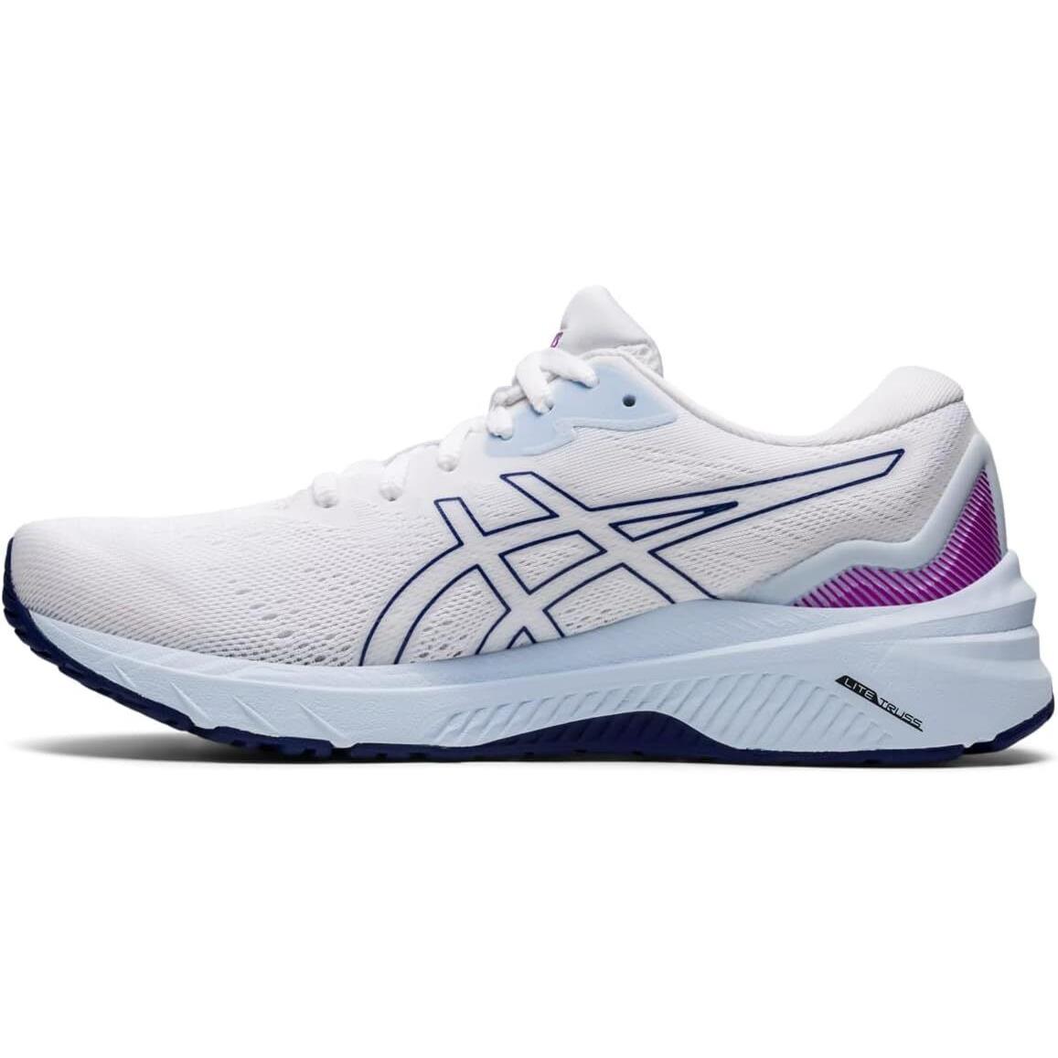 Asics Women`s GT-1000 11 Running Shoes 10 White/dive Blue