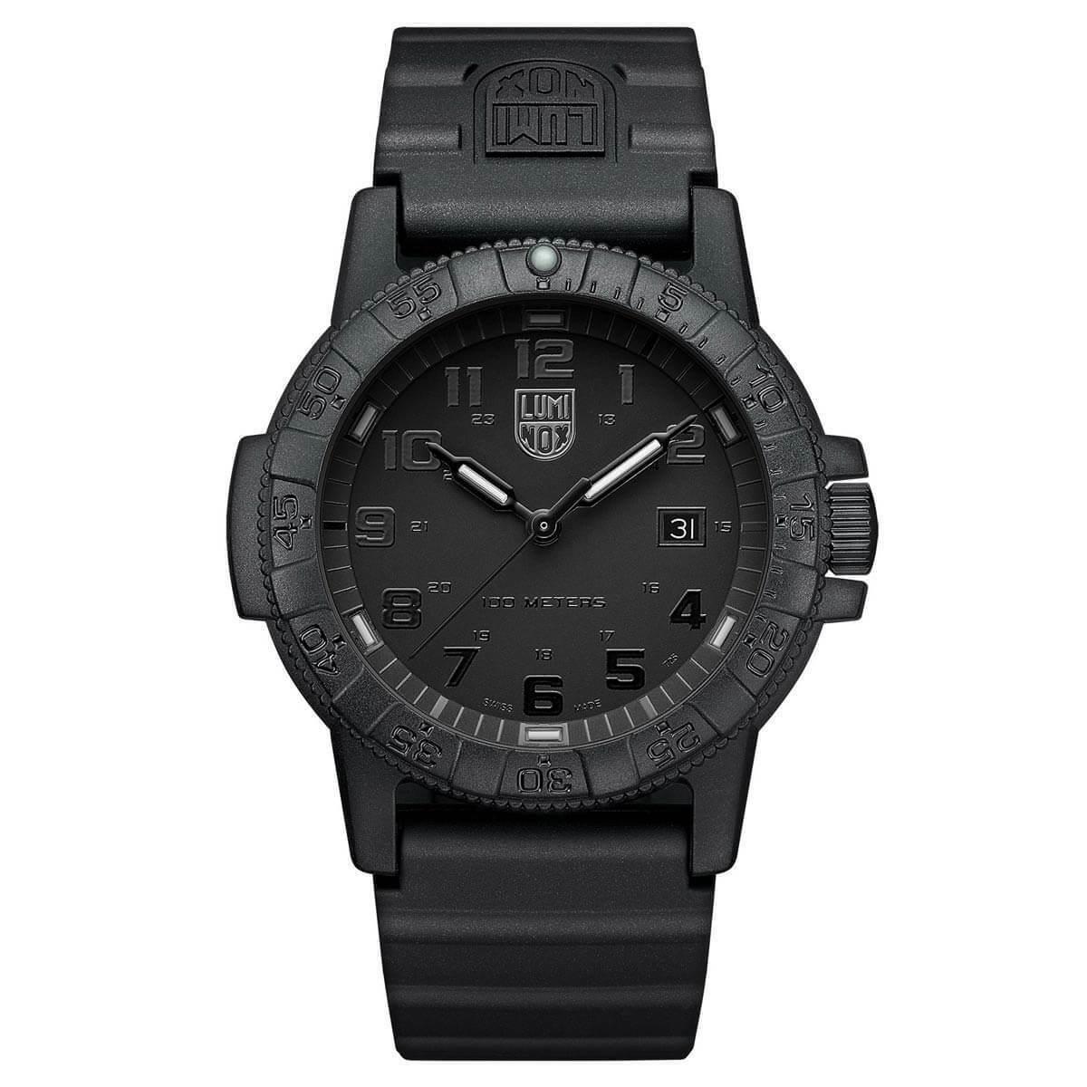 Luminox Men`s Watch Sea Turtle Giant 0320 Quartz Black Rubber Strap 0321.BO