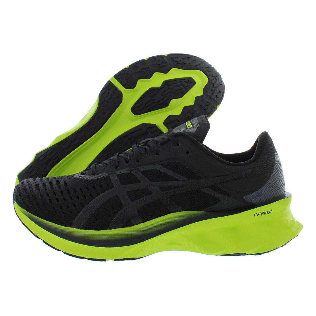 Asics Novablast Mens Shoes Size 7.5 Color: Black/lime