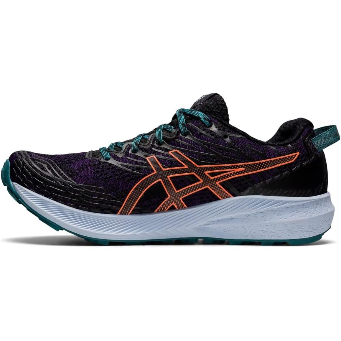 Asics Women`s Fuji Lite 3 Running Shoes 9.5 Night Shade/nova Orange - Night Shade/Nova Orange