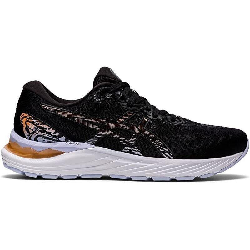 Asics Womens Gel-cumulus 23 Athletic Sneaker Low Top Black/orange Size 6.5