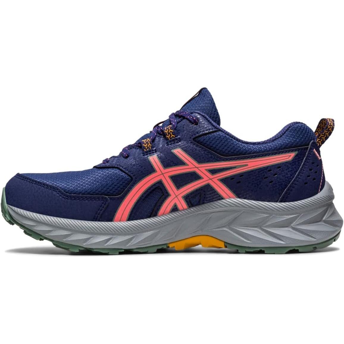 Asics Women`s Gel-venture 9 Running Shoes 6 Indigo Blue/papaya - Indigo Blue/Papaya