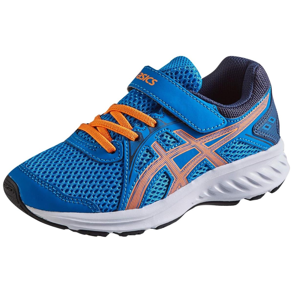 Asics Kid`s Jolt 2 Pre-school Running Shoes Directoire Blue/orange Cone 10