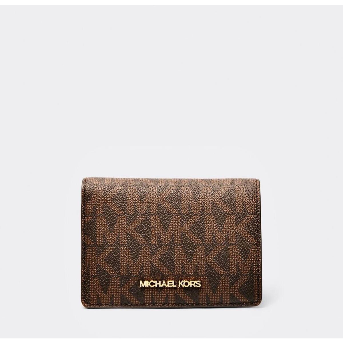 Michael Kors Jet Set Logo Medium Wallet Brown