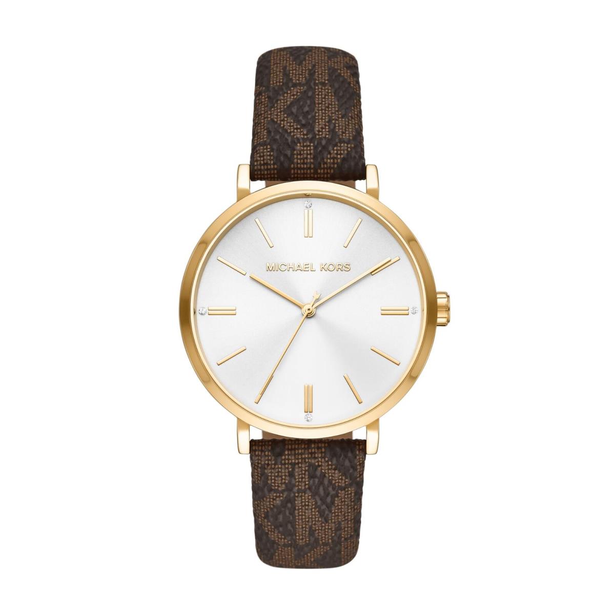 Michael Kors Addyson Three-hand Brown Pvc Women`s Watch Model: MK2945