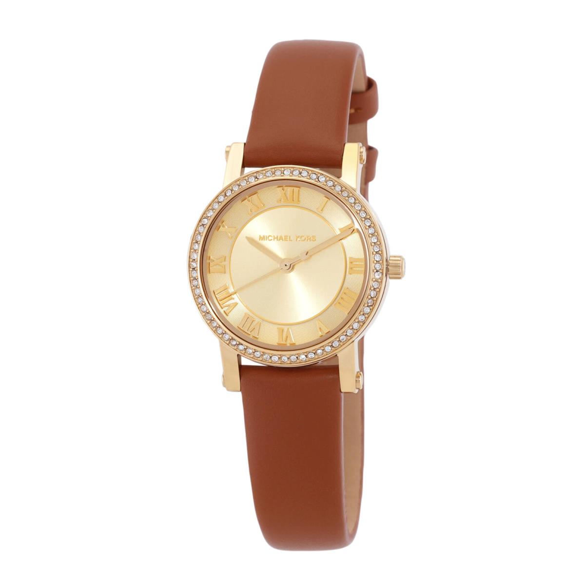 Michael Kors Petite Norie Quartz Crystal Gold Dial Ladies Watch MK2697