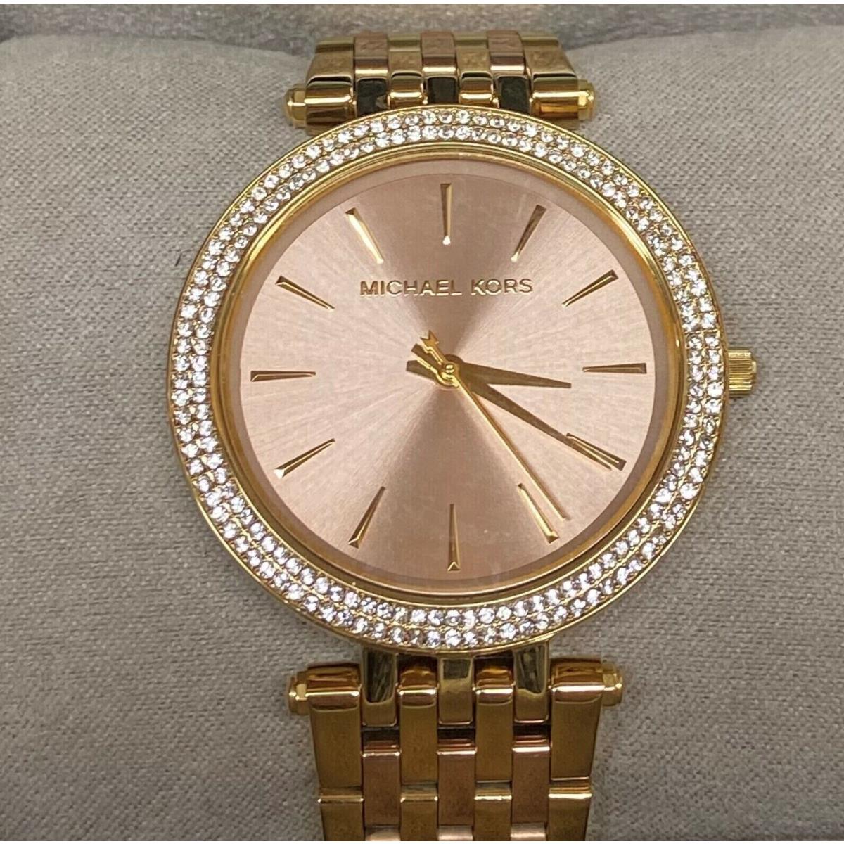 Michael Kors MK3507 Darci Rose Gold Dial Two Tone Stainless Steel Women`s 3018 - Gold