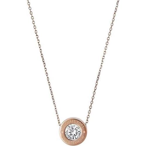 Michael Kors Rose Gold Tone Pendant Womens Necklace MKJ5342 791