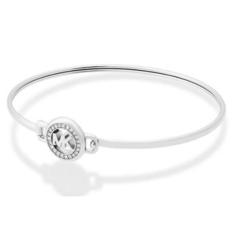 Michael Kors Stainless Steel Pav Logo Bangle Bracelet MKJX6520040