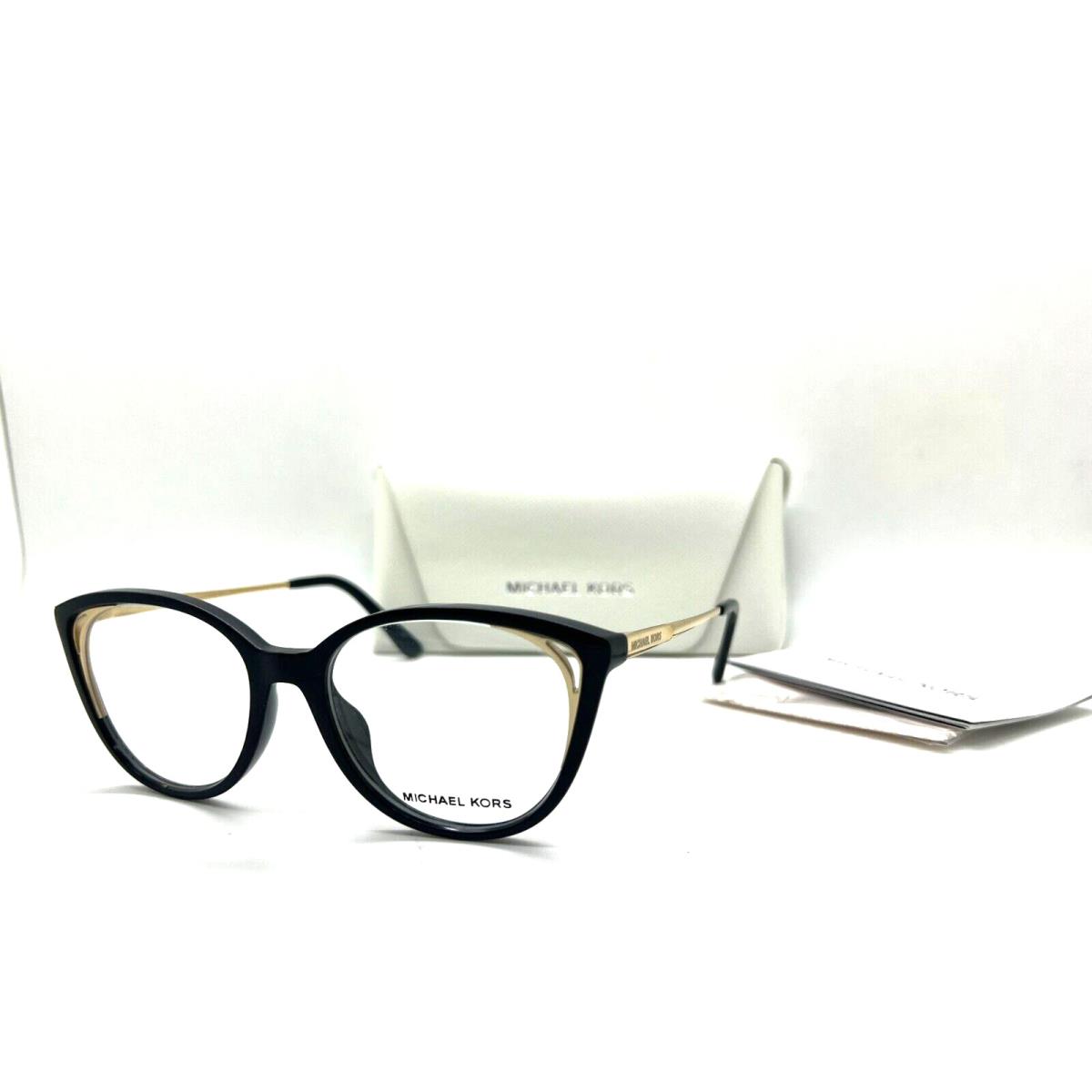 Michael MK4086U (riga) 3005 Kors MK4086U Riga 3005 Black/gold 52-17-140MM Eyeglasses Frame