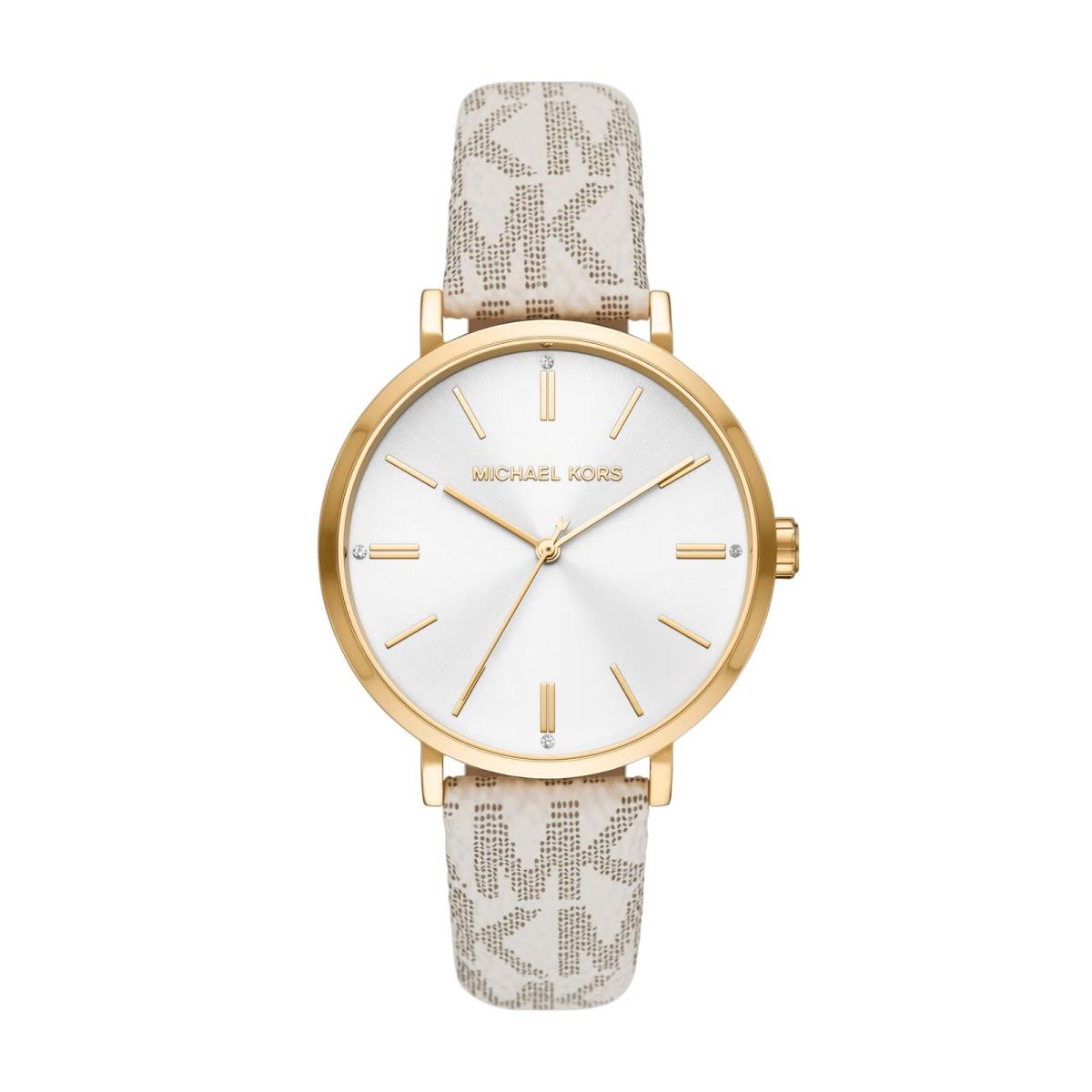 Michael Kors Addyson Three-hand White Pvc Women`s Watch Model: MK2946