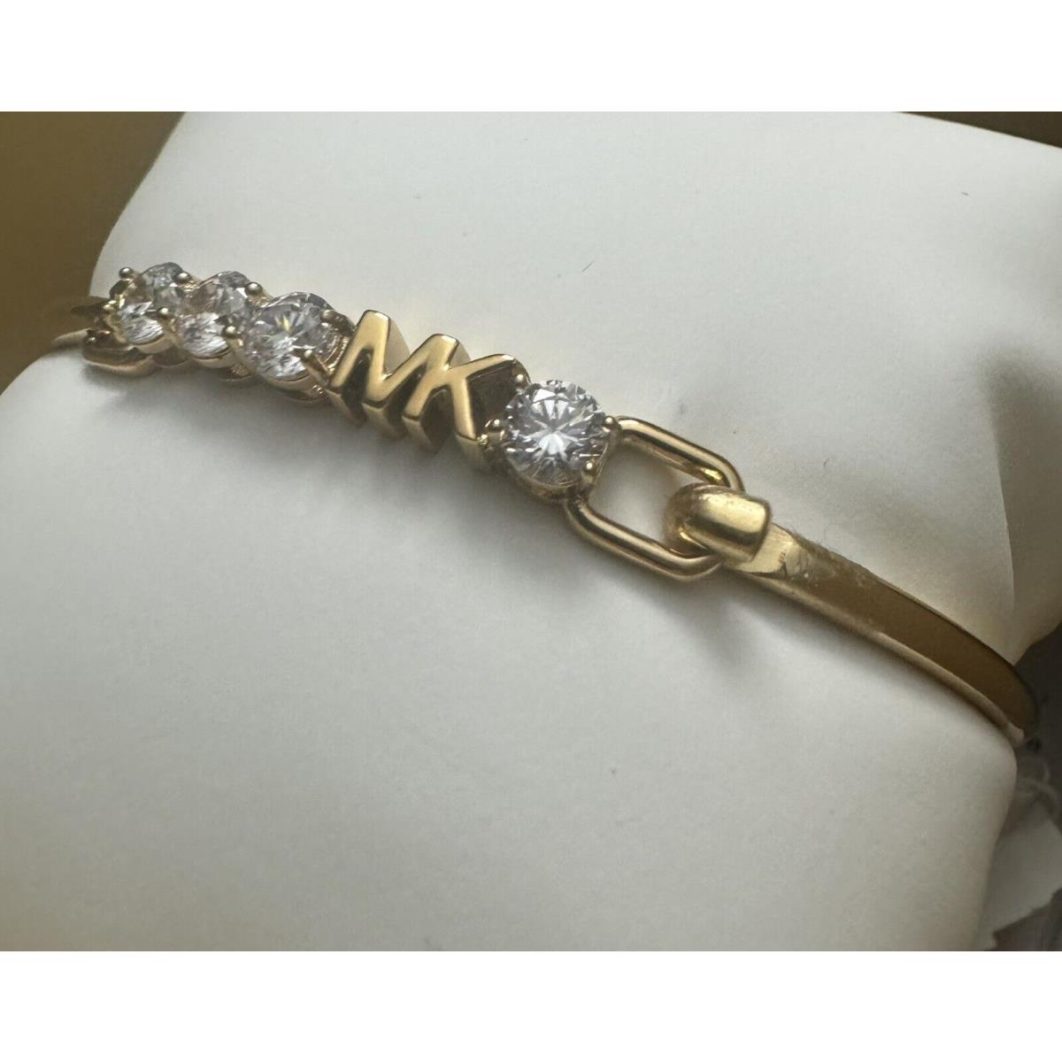 Michael Kors Logo Crystal Gold Bangle MKJX7316710