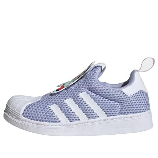 Adidas Little Kids` Superstar Violet Tone Cloud White Pink IE0680 Disney `mickey - Multicolor