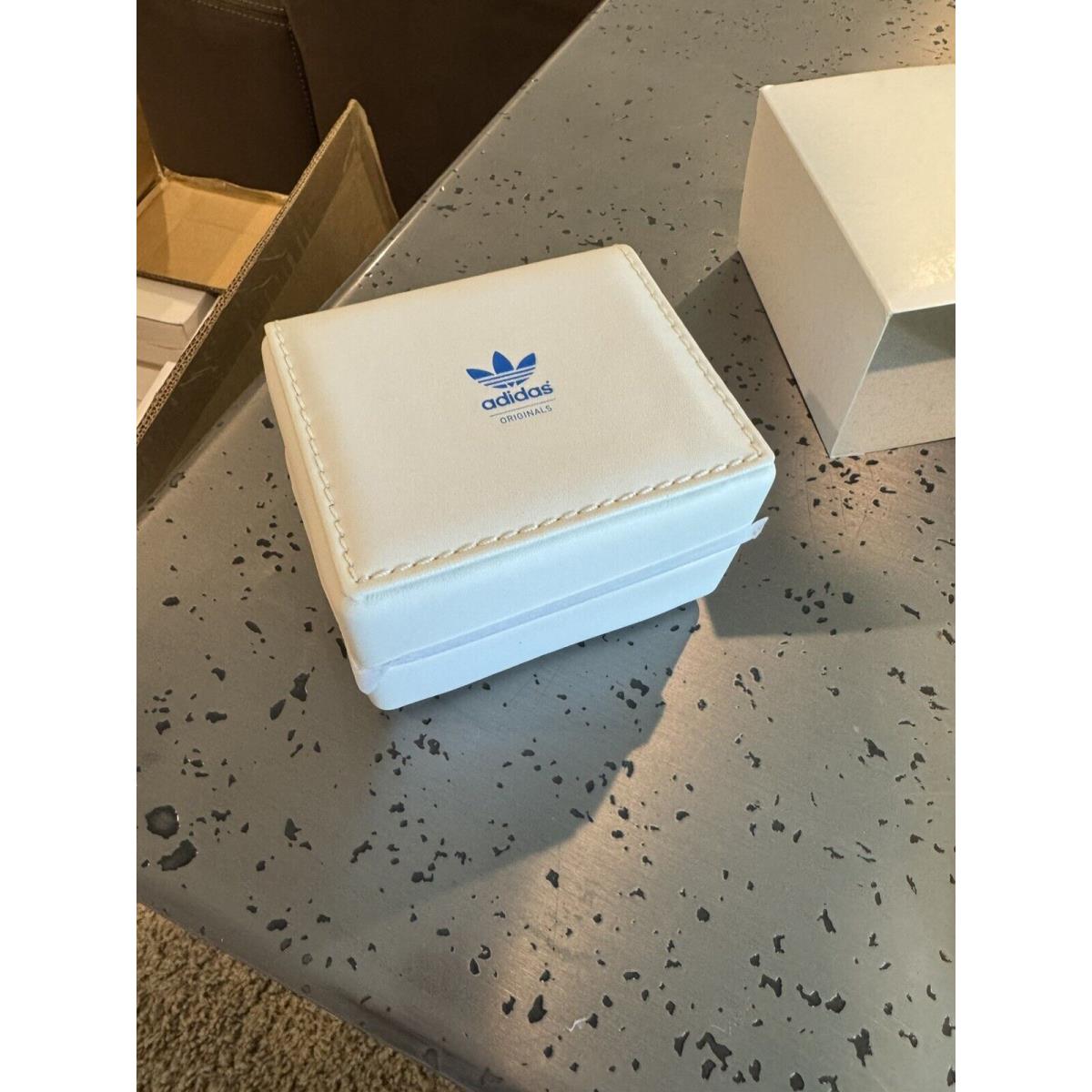 Qty - 45 Adidas Watch Luxury Display Storage Case Box White Leather Like