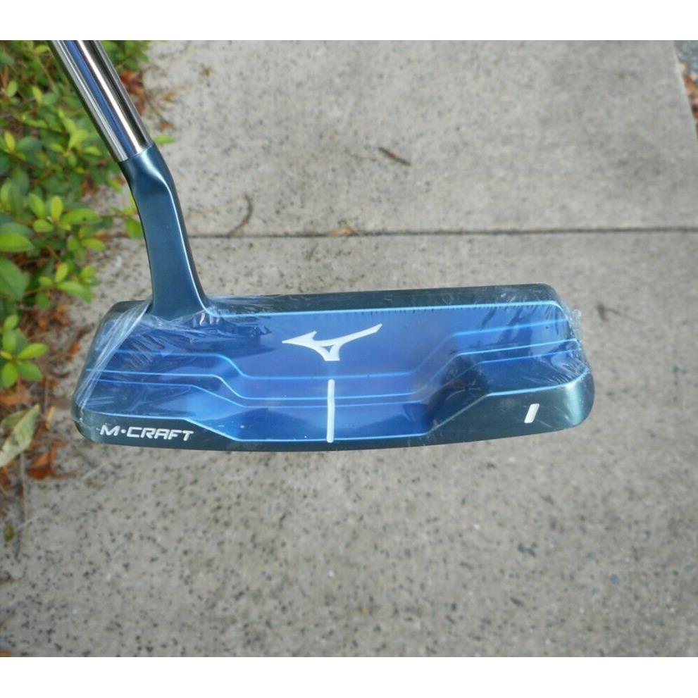 Mizuno M-craft 1 Putter Blue Ion Forged Milled Blade Weight Kit Cover