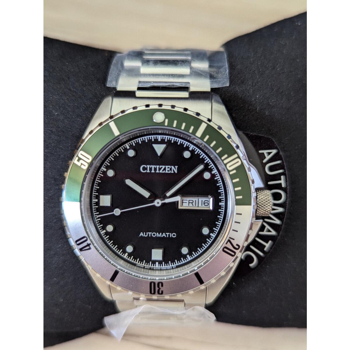 Citizen Automatic Sapphire Crystal Black Dial Sports Watch NH7531-50E