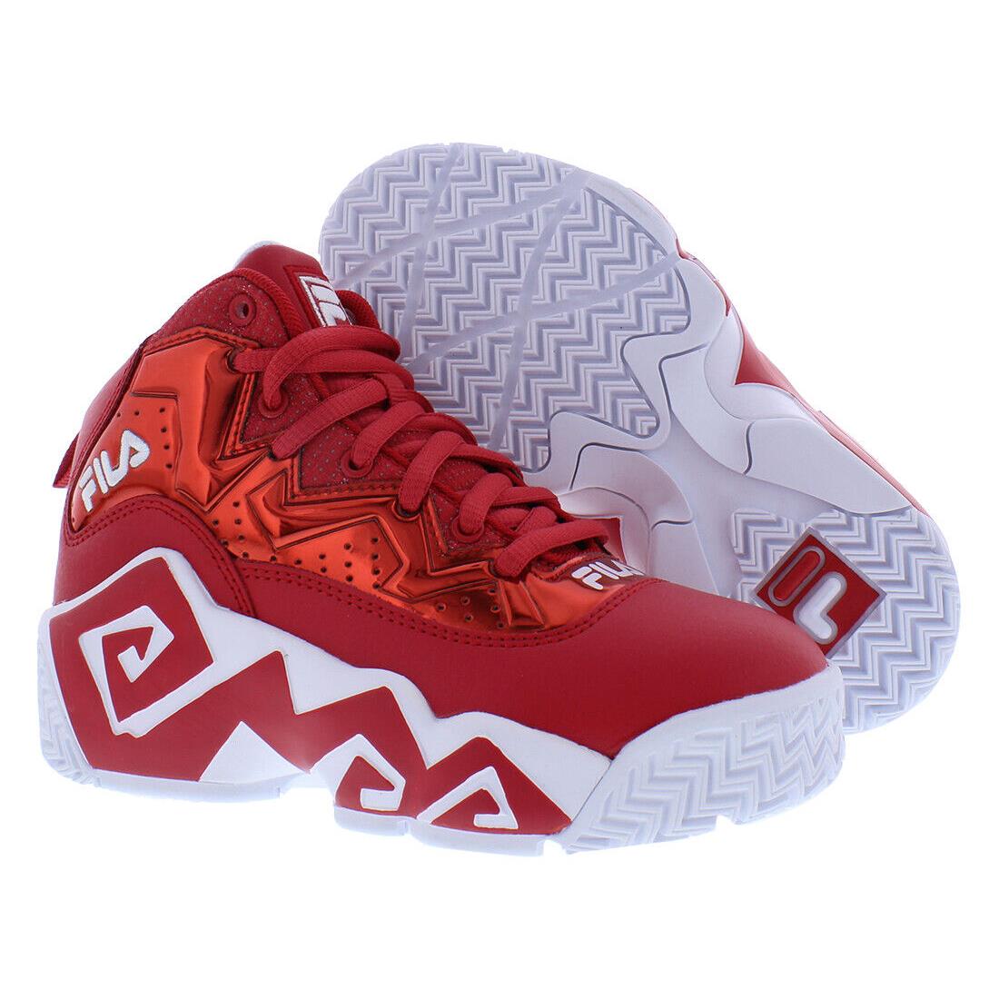 Fila Mb Night Walk Boys Shoes Size 10.5 Color: Red/white