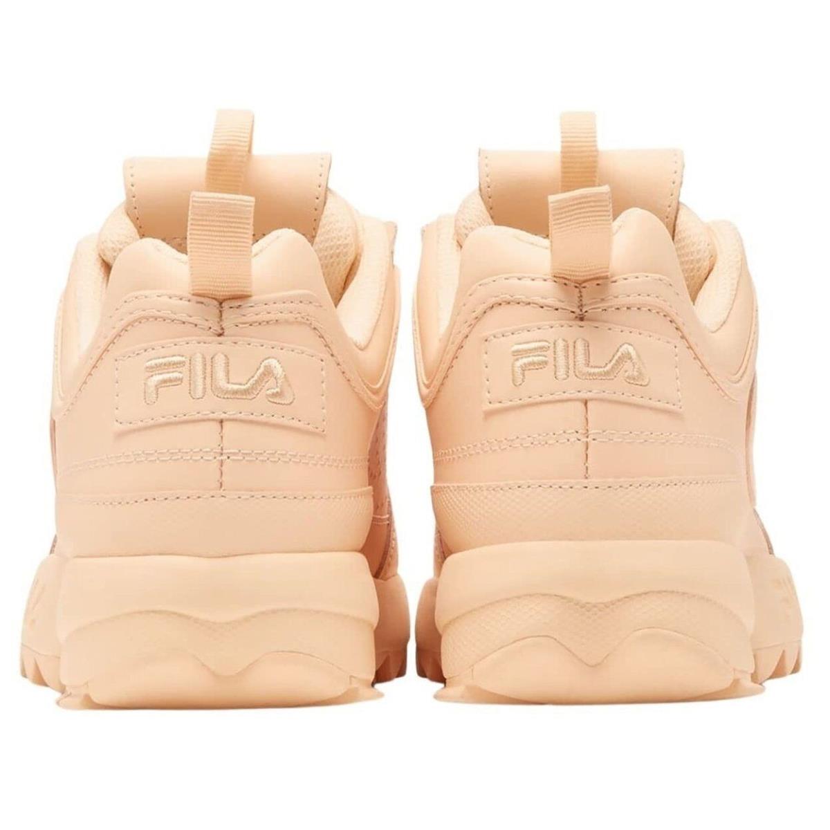 Fila Disruptor II Sneaker Women s 9.5 Tender Peach Nubuck Retro Style Shoes - Tender Peach/Tender Peach/Tender Peach