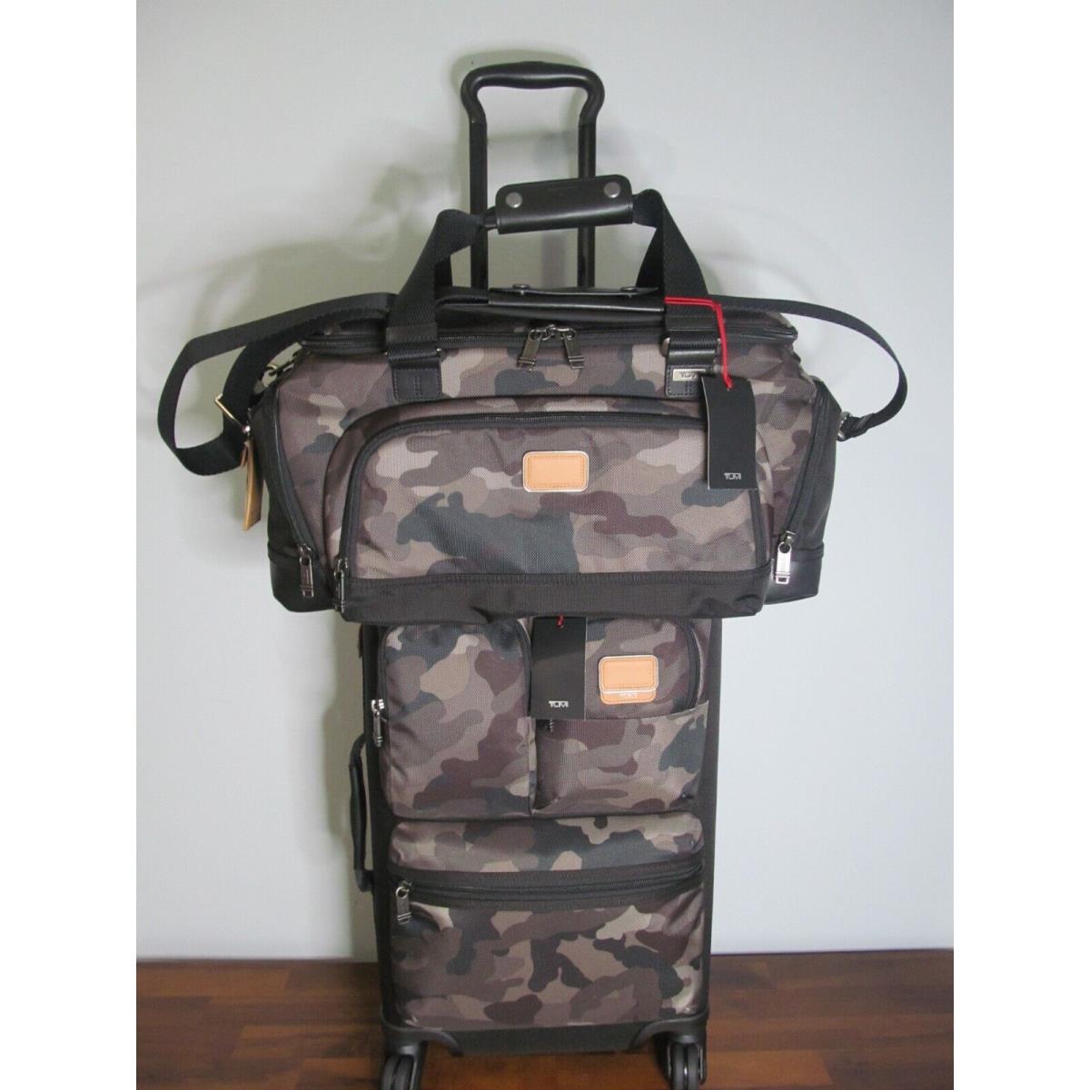 Tumi Luggage Set International Camouflage Carry On Spinner Duffle 320.-NWT