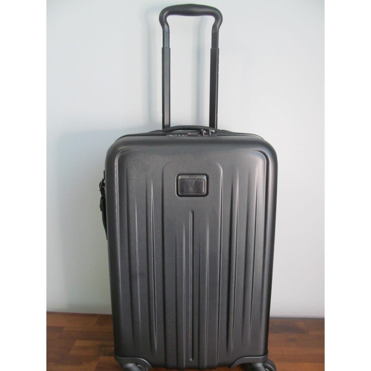 Tumi V4 Luggage-matte Black International Hard Carry On Spinner-tsa Locking