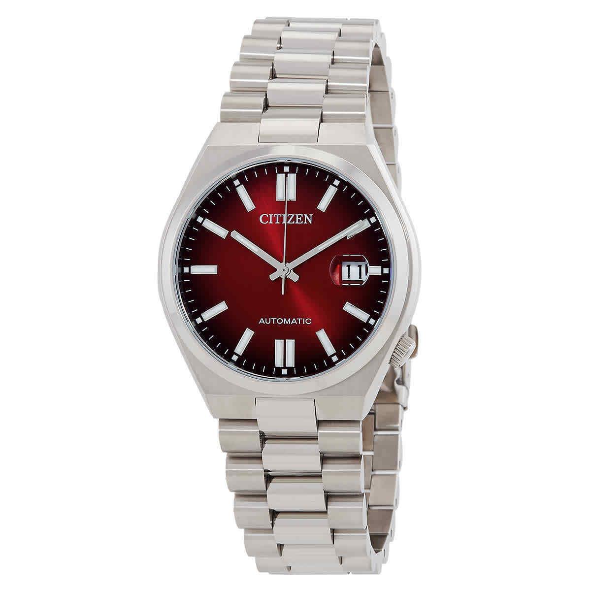 Citizen Tsuyosa Automatic Burgundy Dial Men`s Watch NJ0150-56W