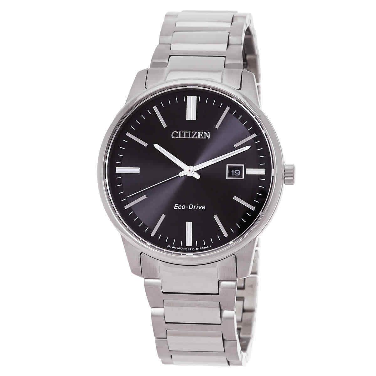 Citizen Eco-drive Black Dial Men`s Watch BM7521-85E